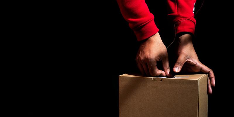 Man handling logistics
