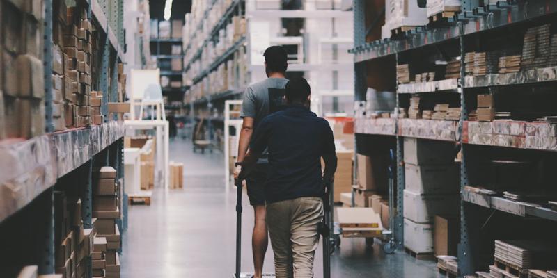 Men working for logistics