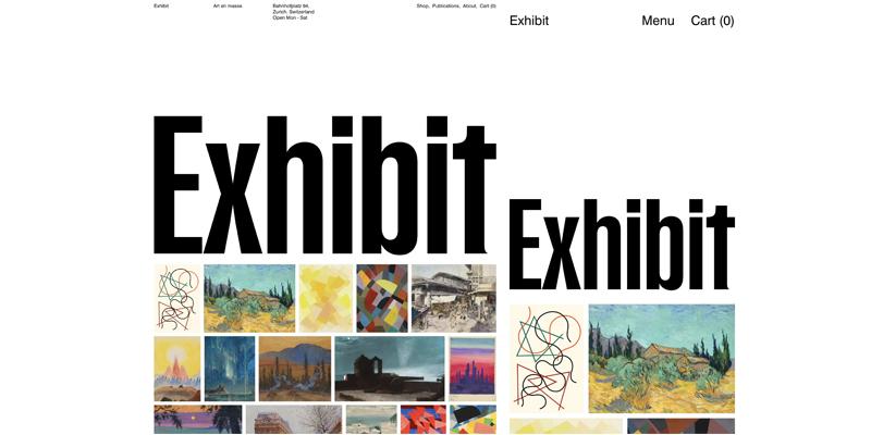 Exhibit Shopify Theme