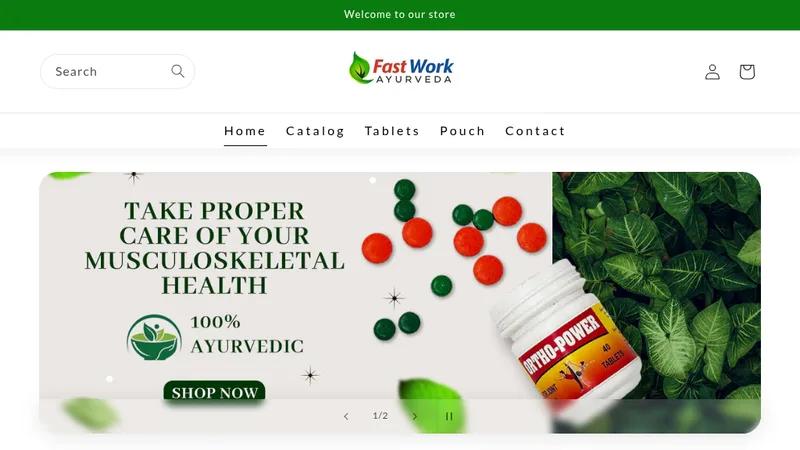 Health and wellness website - MH Ayurveda