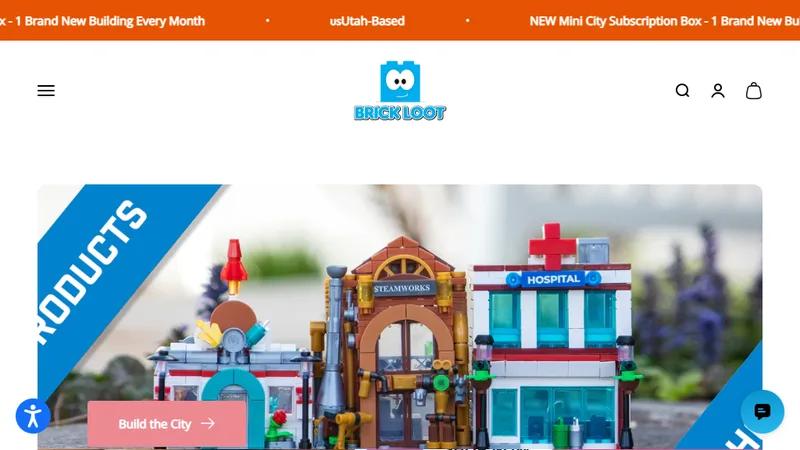 Custom Shopify store development for Brick Loot Lego Boxes