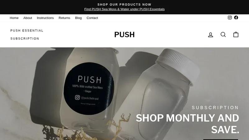 Custom Shopify store development for Brand PUSH