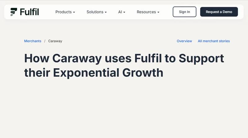 How Caraway uses Fulfil to Support their Exponential Growth