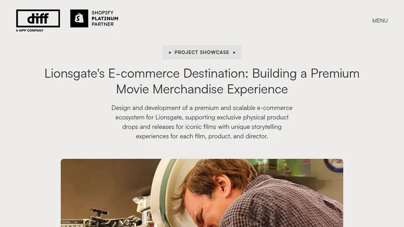 🎥  Lionsgate: Premium commerce destination for Exclusive Movie merch
