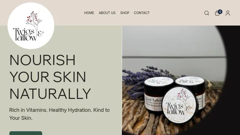 Minimal Shopify Store for Soap & Tallow Brand