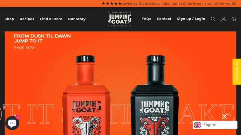 Custom Theme for Jumping Goat - Full Noise Alcohol Brand