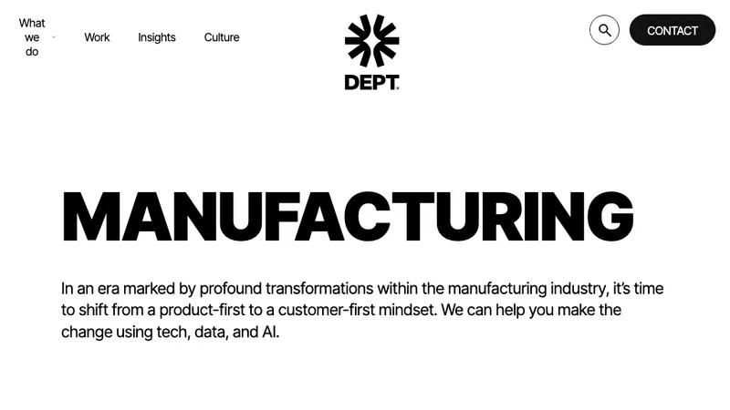 DEPT® D2C / B2B *Manufacturing