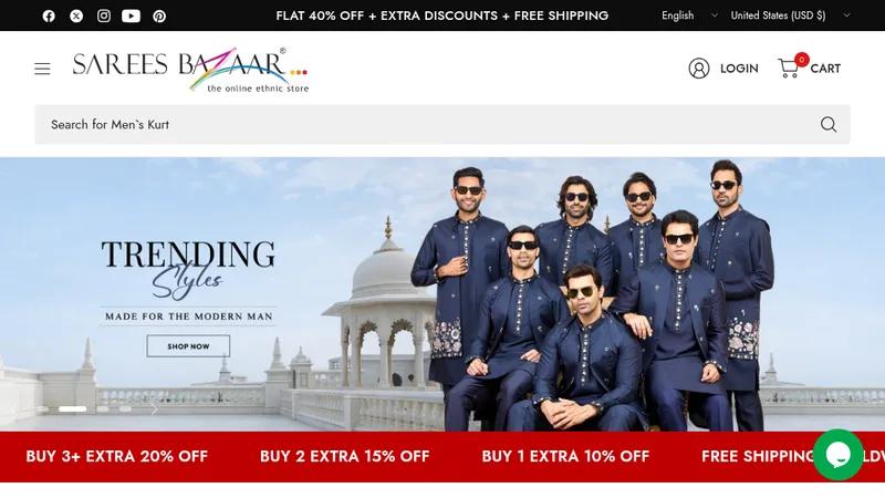 Sareesbazaar - Online shop for Indian ethnic wear products