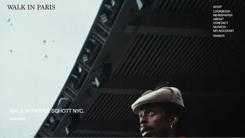 Walk in Paris - Refonte d'un site Shopify de prêt à porter homme