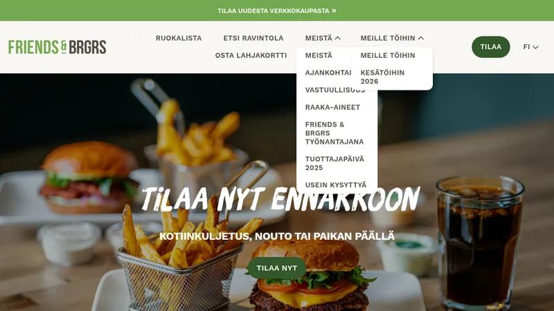 Friends & Brgs - lahjakorttiverkkokauppa kassaintegraatiolla