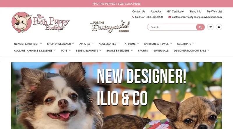 Posh Puppy Boutique - Migration to Shopify, Design, SEO Migration