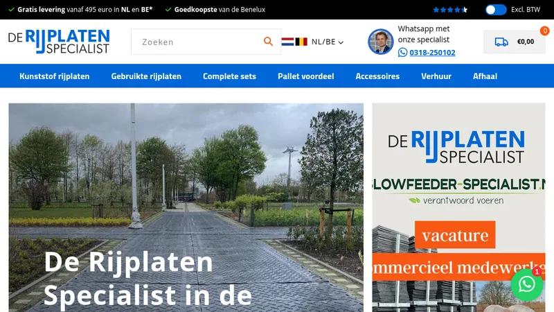 De Rijplatenspecialist - B2B webshop zonder Shopify Plus