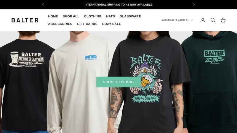 Balter Brewing Co Merch Store