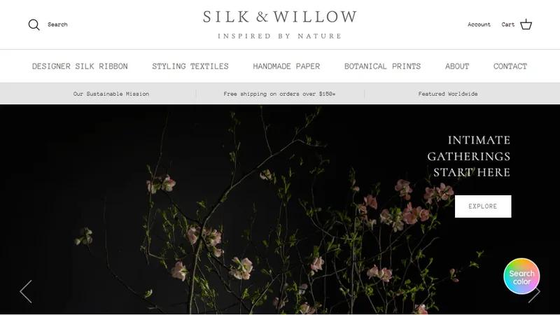 Silk and Willow Website Development