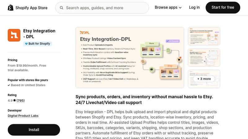 Etsy Integration & Sync