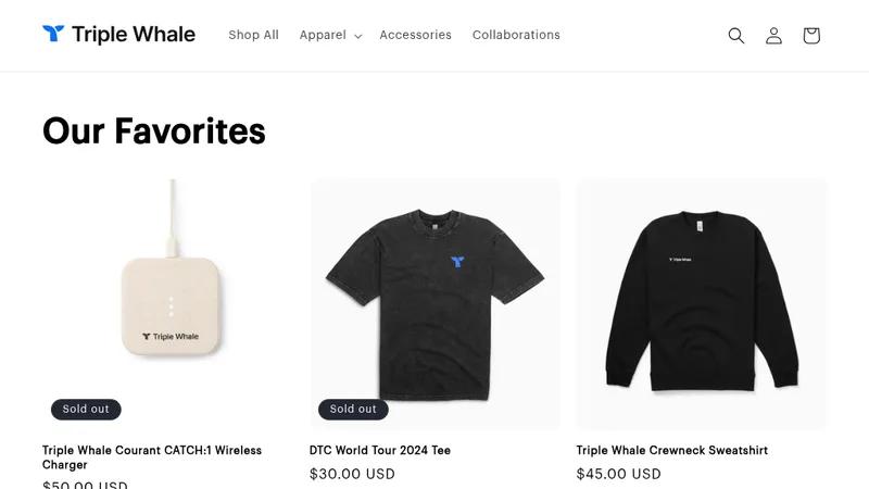 Triple Whale merch store