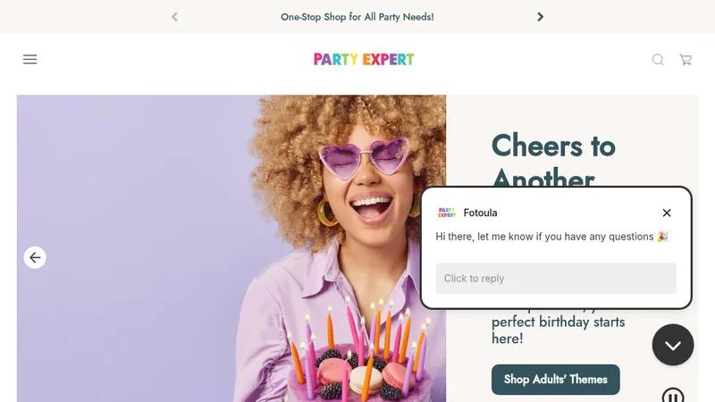Party Expert: Shop Party Supplies & Balloons Shopify Plus Store