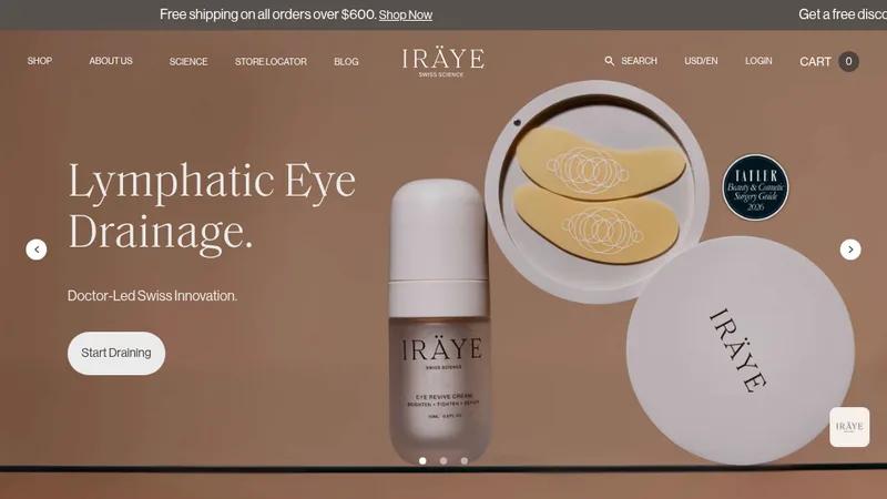iRaye Skincare: Enhanced Product Pages