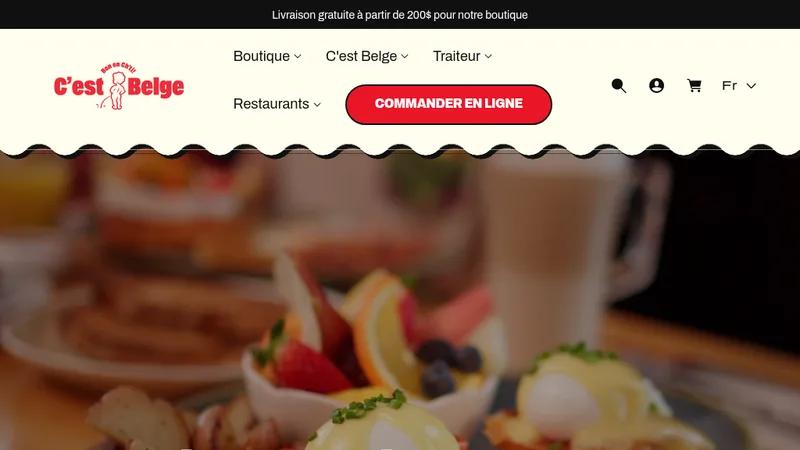 C'est Belge - Squarespace Migration - Restaurant & Catering