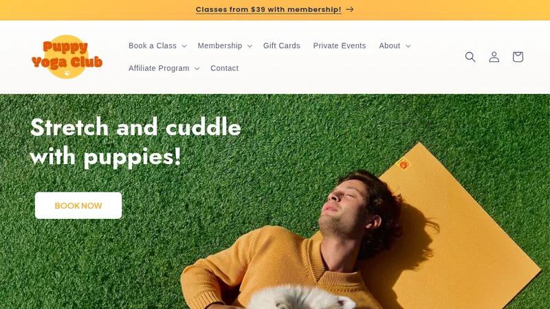 PUPPY YOGA WEBSITE