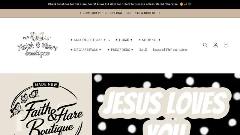 Faith & Flare Website
