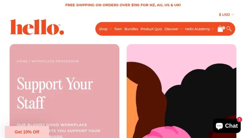 Hello Period Workplace Portal