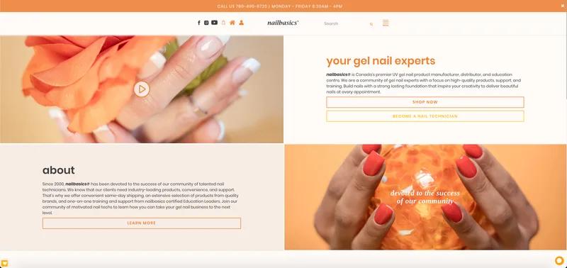 Nail Basics - Website Build