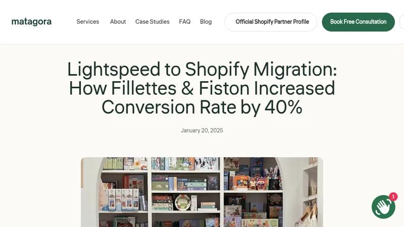 Lightspeed to Shopify: Fillettes & Fiston’s 40% Conversion Rate Boost