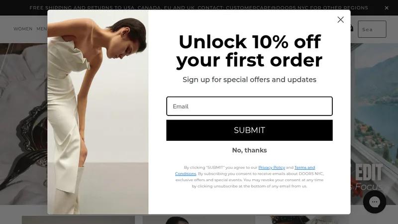 Doors: Custom Shopify Marketplace for Fashion Designera Collaboration