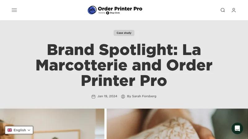 Brand Spotlight: La Marcotterie and Order Printer Pro