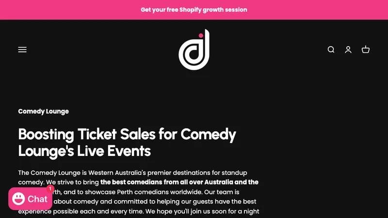 Boosting Ticket Sales for Comedy Lounge's Live Events