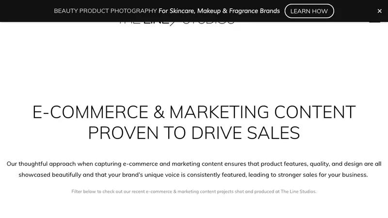 The Line Studios Portfolio Page