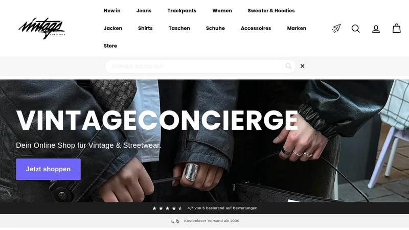 Vintageconcierge - Shop-Relaunch & Conversion Rate Optimierung