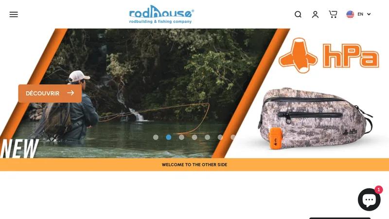 Rodhouse spécialiste Canne à pèche et Road Building