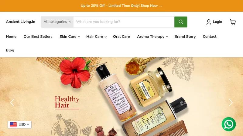 Seamlessly Migrated Ancient Living from WooCommerce to Shopify