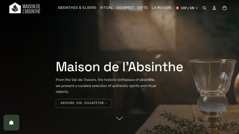 Maison de l'Absinthe — Premium Shopify Shop for an Iconic Swiss Museum
