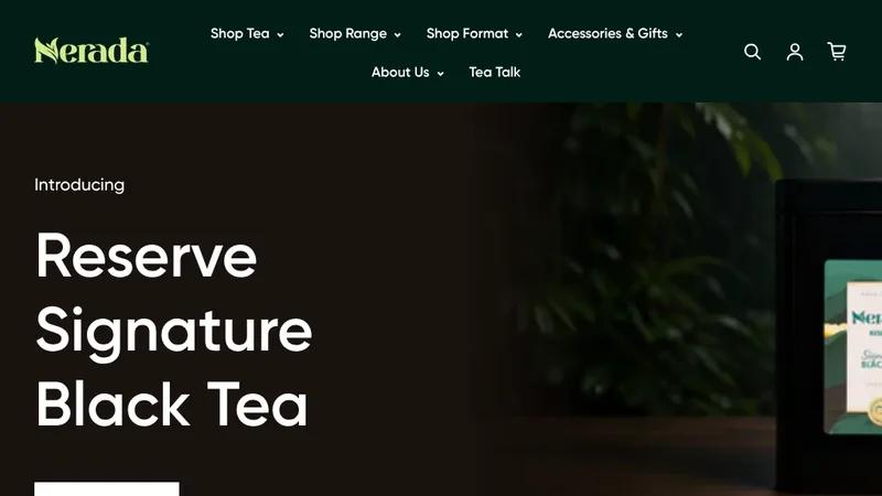 Nerada Tea Shopify Store Rebuild and Redesign