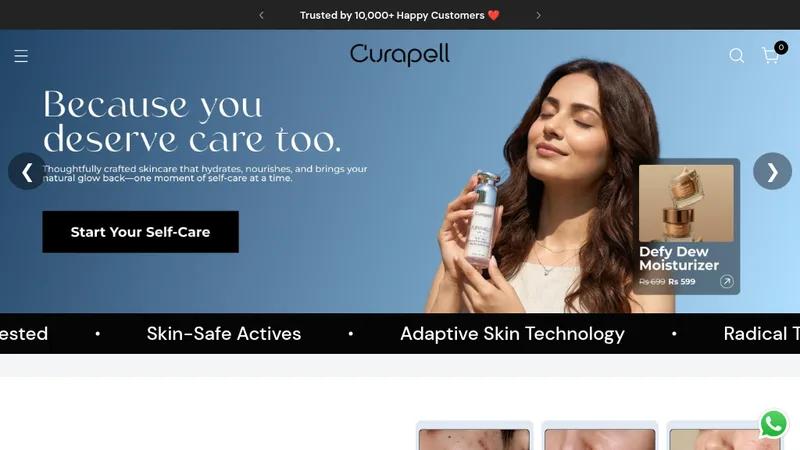 Curapell: Elevating Sensitive Skin Care with E-Commerce Excellence