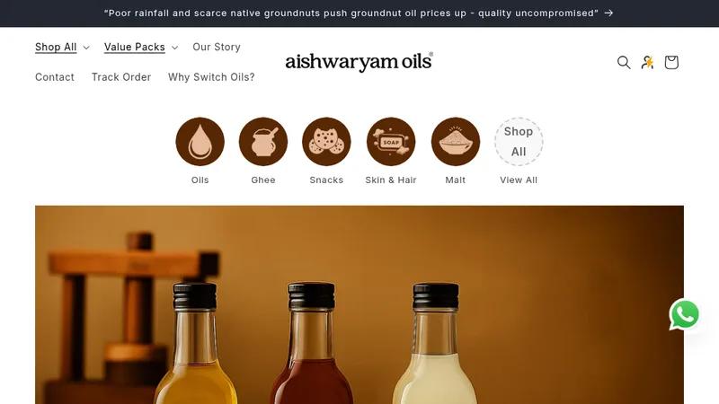 Aishwaryam Oils - Discover Nature’s Best with Aishwaryam Oils