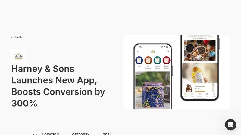 Harney & Sons Launches New App, Boosts Conversion by 300%
