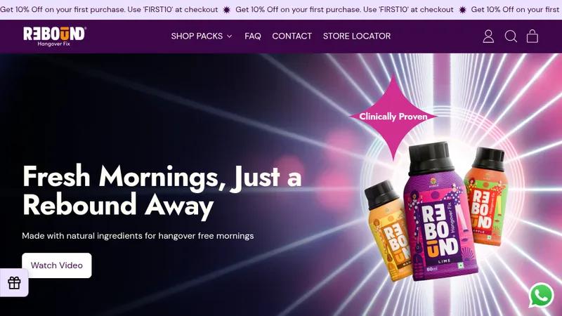 Rebound – Natural Hangover Fix Shots