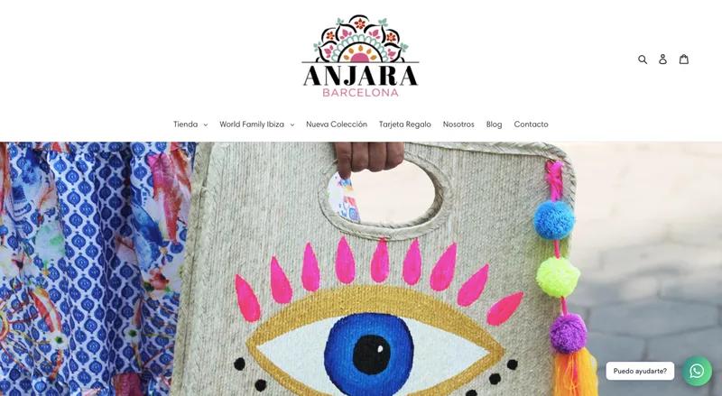 Diseño y creación web para la marca Anjara Barcelona