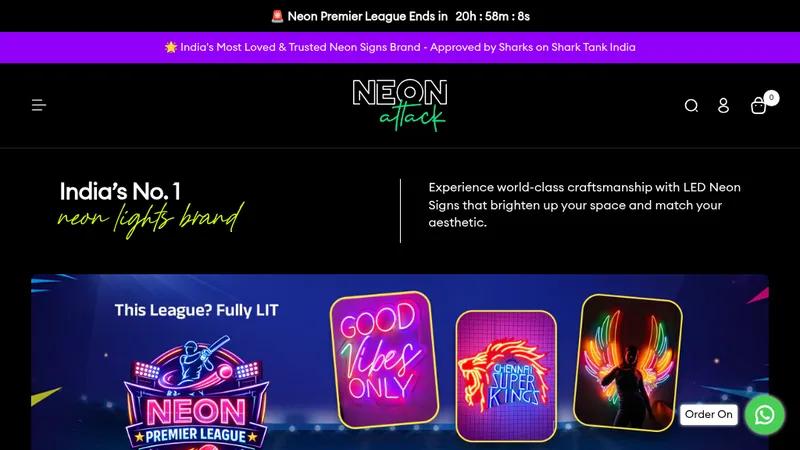 "Neon Attack Revolutionizes E-Commerce with Custom Shopify Integration