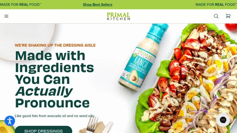 Website Refresh for Primal Kitchen (CPG)