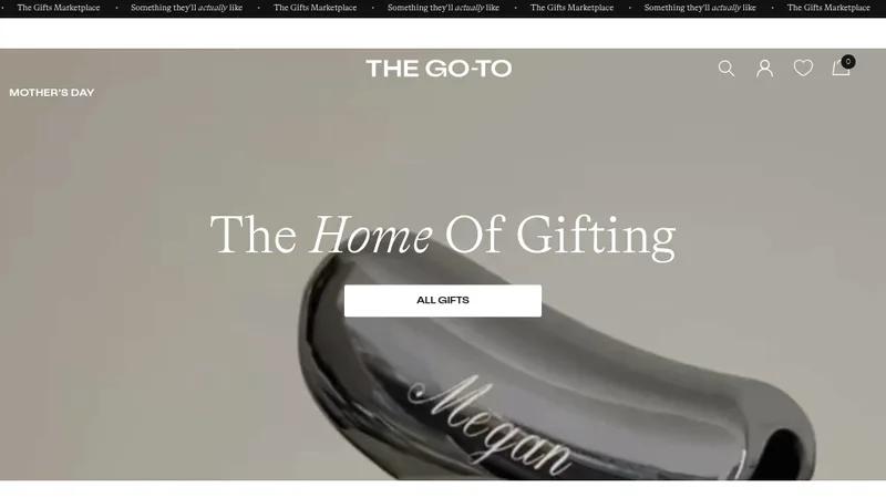 The Go To - Luxurious Online Marketplace with Personalized Gift Option