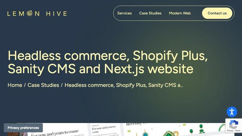 Headless Luxury Jewellery Site
