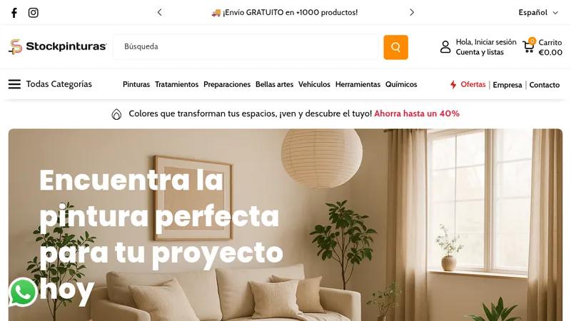 Stockpinturas - Website Migration from WooCommerce to Shopify