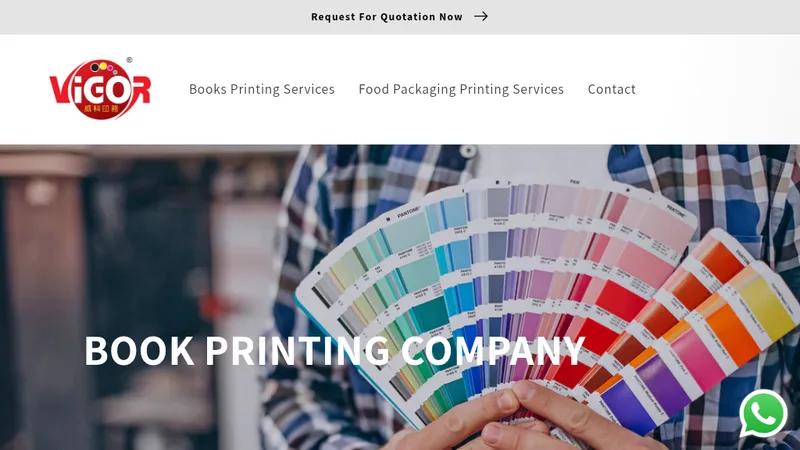 Custom book printing & food packaging | ViGOR Printing