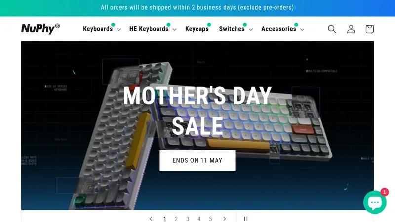 Nuphy Website Design/development & SEO Google Ads