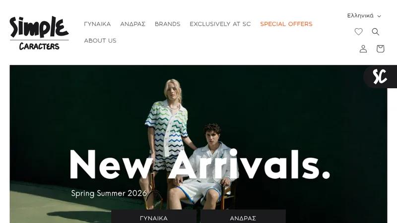 Simple Caracters: Shopify Store Build & Multi-Brand Fashion Experience